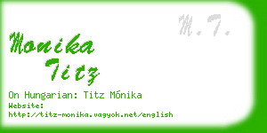 monika titz business card