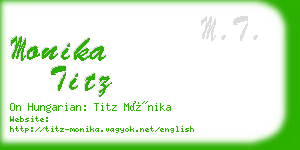 monika titz business card